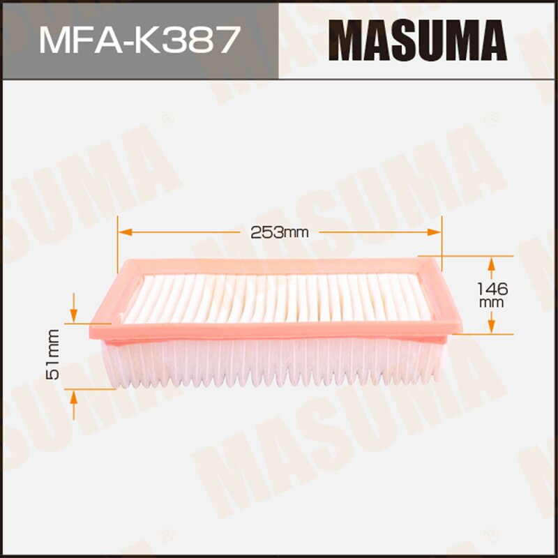 

Воздушный фильтр A9622 MASUMA LHD KIA RIO, HYUNDAI SOLARIS / GAMMA (1/40
