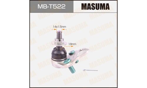 Опора шаровая Masuma, передняя, нижняя, для Toyota Prius, Lexus CT200h, арт. MB-T522