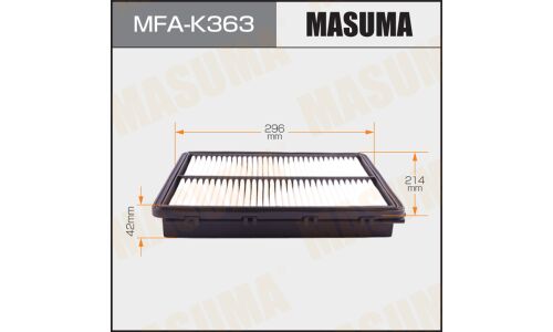 Фильтр воздушный Masuma, арт. MFA-K363