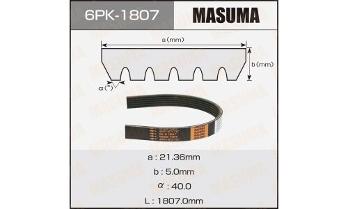 Ремень ручейковый MASUMA 6PK-1807