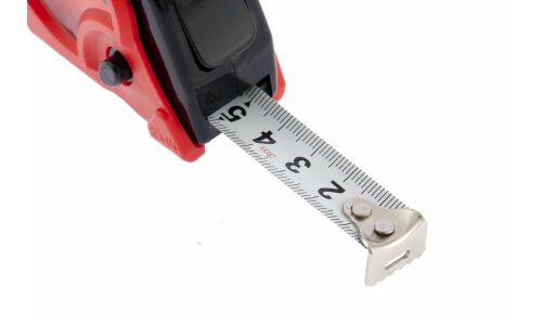 Рулетка Matrix, 16мм х 3м, с 3-мя фиксаторами, обрезиненный корпус, арт. 31003