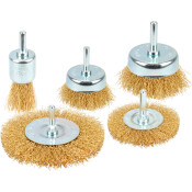 Корщетки металлические Автодело, зачистные, для дрели/шуруповерта, Ø25/50/60/2x75мм, комплект 5 предмета, арт. АД-44022 Корщетки металлические Автодело, зачистные, для дрели/шуруповерта, Ø25/50/60/2x75мм, комплект 5 предмета, арт. АД-44022