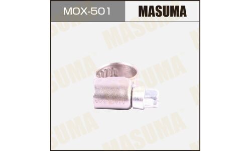 Хомут червячный Masuma Ø8-12мм, ширина 9мм, нержавеющая сталь W2, арт. MOX-501, комплект 10 шт