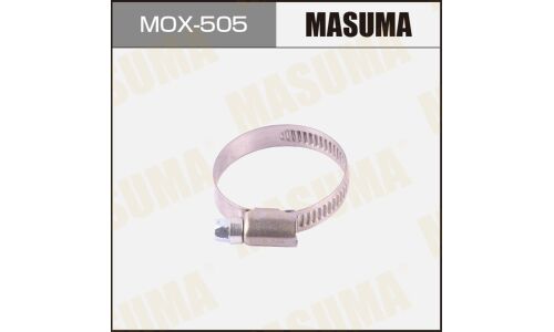 Хомут червячный Masuma Ø25-40мм, ширина 9мм, нержавеющая сталь W2, арт. MOX-505, комплект 10 шт
