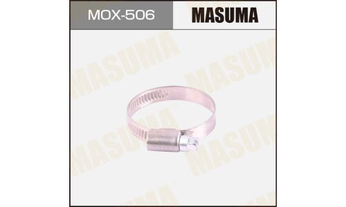 Хомут червячный Masuma Ø30-45мм, ширина 9мм, нержавеющая сталь W2, арт. MOX-506, комплект 10 шт