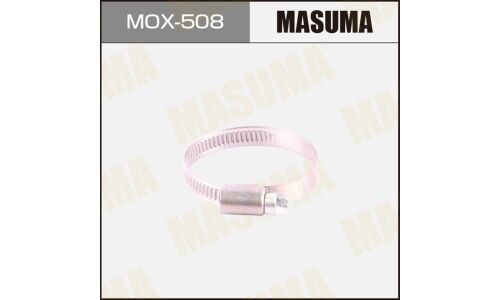 Хомут червячный Masuma Ø35-50мм, ширина 9мм, нержавеющая сталь W2, арт. MOX-508, комплект 10 шт