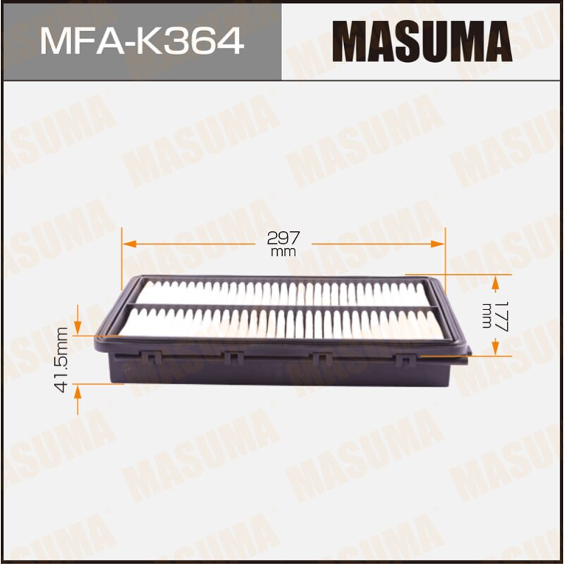 

Воздушный фильтр A9429 MASUMA LHD HYUNDAI SANTA FE 18- (1/40