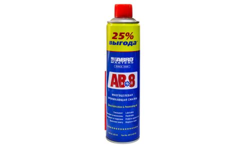 Смазка проникающая (жидкий ключ) ABRO Masters AB-8, многоцелевая, антикоррозийная, аэрозоль 650мл, арт. AB-8-650-RE