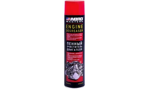 Очиститель двигателя ABRO Masters Engine Degreaser, пенный, от всех видов грязи и масляных пятен, аэрозоль 650мл, арт. DG-450