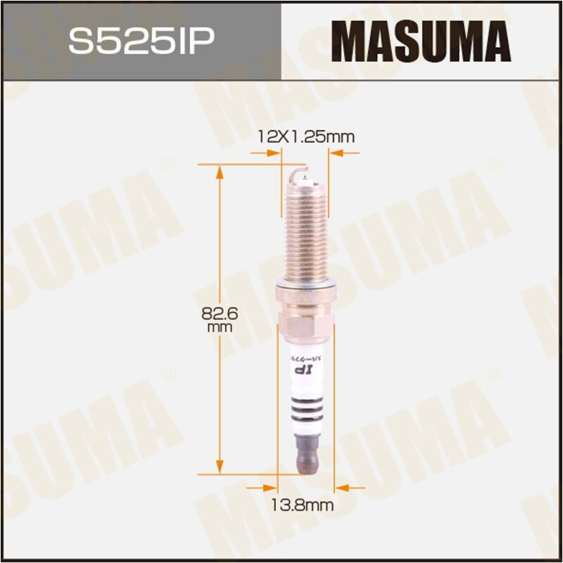 

Свеча зажигания Masuma Iridium+Platinum с иридиевым электродом, арт. ILKAR7L11