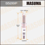 Свеча зажигания Masuma Iridium+Platinum ILZKAR7E11S с иридиевым электродом, арт. S526IP