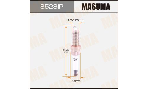 Свеча зажигания Masuma Iridium+Platinum SILZKBR8D8S с иридиевым электродом, арт. S528IP