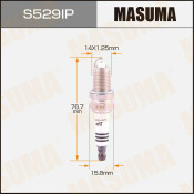 Свеча зажигания Masuma Iridium+Platinum IFR6T11 с иридиевым электродом, арт. S529IP