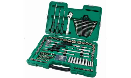 Набор инструментов SATA, под размеры 1/2", 1/4" и 3/8", комплект 124 предмета, арт. 09014 (обновлённый)