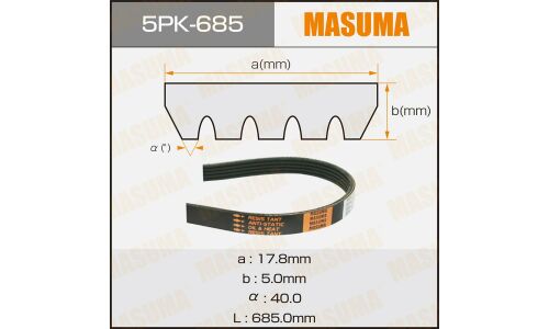 Ремень ручейковый Masuma 5PK- 685