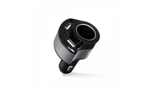 Разветвитель прикуривателя Remax Journey 12/24В, 1 гнездо, 2xUSB (5В, 2.4А + 5В, 2.4А), 24Вт, черный, арт. RCC-218