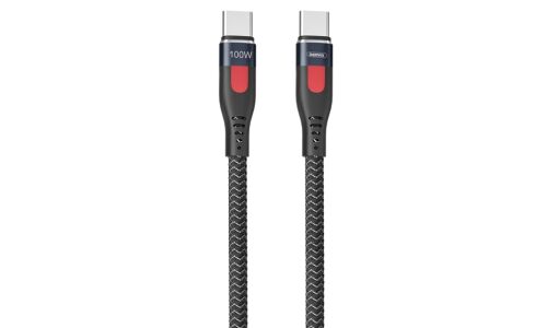 Кабель для мобильных устройств Remax Lesu PRO Data Cable, с USB Type-C на USB Type-C, 1м, чёрный, арт. RC-187c