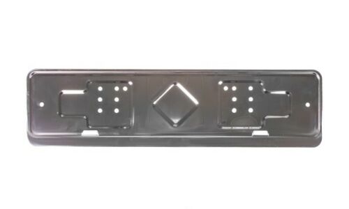 Рамка номерного знака Дельта ПРО для автомобиля, прямоугольная, нержавеющая сталь, серая, с широким полем