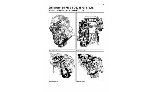 Руководство по ремонту и обслуживанию бензиновых двигателей Toyota (3S-FE, 3S-GE, 3S-GTE, 4S-FE, 4S-FI, 5S-FE)