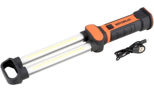 Фонарь-переноска Автодело, LED, поворотный с магнитом, встроенный аккумулятор 2000мАч, арт. 44307