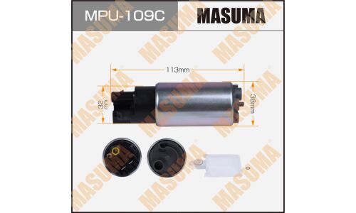 Насос топливный (бензонасос) Masuma, с графитовым коллектором, арт. MPU-109C