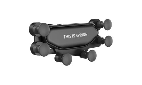 Держатель для телефона 6-Point Linkage Mobile Phone Bracket, гравитационный, на дефлектор, черный, арт. R903