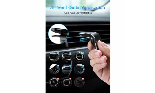 Держатель для телефона Magnetic Car Bracket Holder, магнитный, в дефлектор, черный