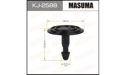 Клипса крепёжная задних подкрылок Masuma, для Honda, арт. KJ-2588