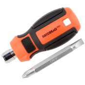 Отвёртка комбинированная Автодело, SL6/PH2x38мм, с прорезиненной рукояткой, магнитная, арт. АД-39571 Professional Отвёртка комбинированная Автодело, SL6/PH2x38мм, с прорезиненной рукояткой, магнитная, арт. АД-39571 Professional