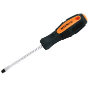 Отвёртка шлицевая Автодело, SL6x100мм, с прорезиненной рукояткой, магнитная, арт. АД-30760 Отвёртка шлицевая Автодело, SL6x100мм, с прорезиненной рукояткой, магнитная, арт. АД-30760