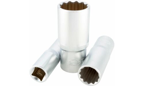 Головка торцевая Автодело, длинная, 12-гранная, под квадрат 1/2", 19мм, арт. АД-39689