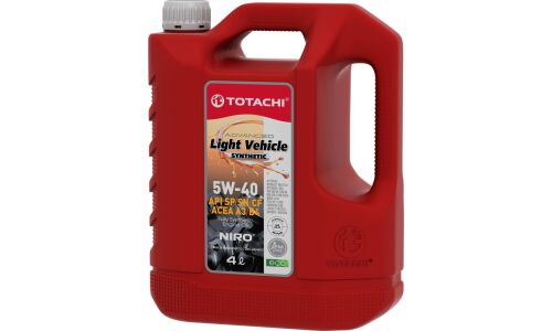 Масло моторное Totachi Niro LV 5w40 синтетическое, API SP/CF, ACEA A3/B4, универсальное, 4л, арт. 19804