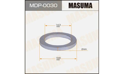 Шайба (прокладка) для болта маслосливного MASUMA, HYUNDAI 14.3x19.8x2