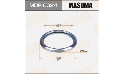 Шайба (прокладка) для болта маслосливного MASUMA, SUBARU 20.3x25.8x2.3