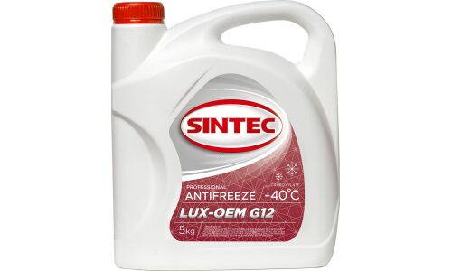 Антифриз Sintec Lux-OEM G12, красный, -40°C, 5кг, арт. 614500