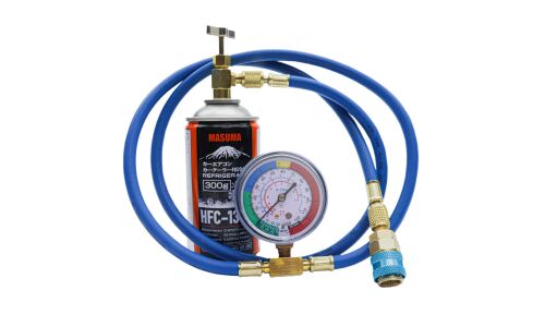 Шланг с манометром Masuma для заправки автокондиционера, резьба М14x1,25мм, арт. PR-134