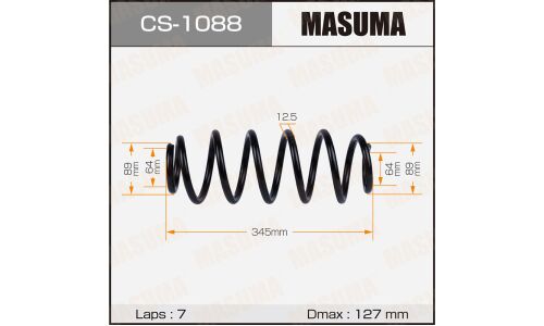 Пружина подвески Masuma, задняя, арт. CS-1088