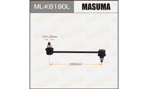 Стойка стабилизатора (линк) Masuma, передняя, для Hyundai i10, арт. ML-K8190L