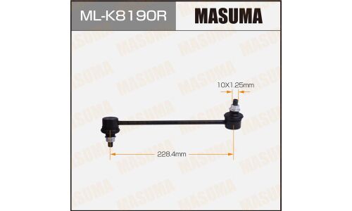 Стойка стабилизатора (линк) Masuma, передняя, для Hyundai i10, арт. ML-K8190R