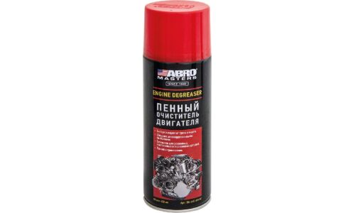 Очиститель двигателя ABRO Masters Engine Degreaser, пенный, от всех видов грязи и масляных пятен, аэрозоль 400мл, арт. DG-440-AM-RE
