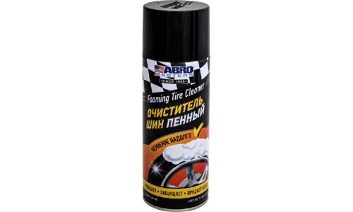 Очиститель шин ABRO Foaming Tire Cleaner, пенный, с защитой от пыли и грязи, аэрозоль 400мл, арт. TC-400-AM-RE