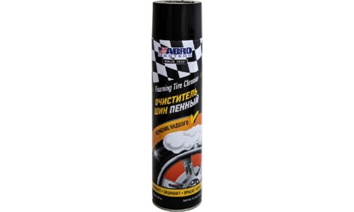 Очиститель шин ABRO Foaming Tire Cleaner, пенный, с защитой от пыли и грязи, аэрозоль 650мл, арт. TC-650-AM-RE
