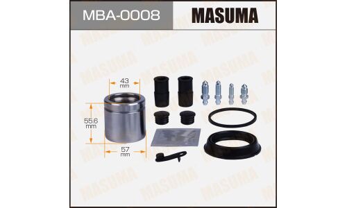 Ремкомплект тормозного суппорта Masuma, с поршнем, передний, арт. MBA-0008