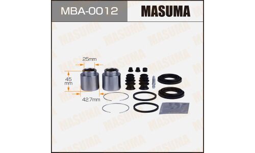 Ремкомплект тормозного суппорта Masuma, с поршнем, передний, арт. MBA-0012