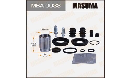 Ремкомплект тормозного суппорта Masuma, с поршнем, задний, арт. MBA-0033