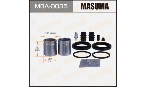 Ремкомплект тормозного суппорта Masuma, с поршнем, передний, арт. MBA-0035
