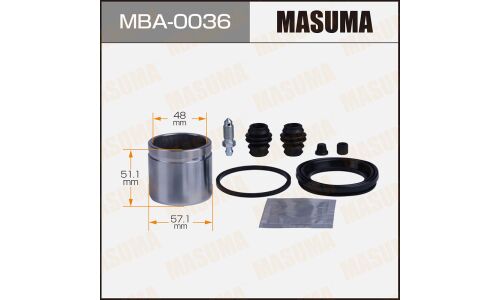 Ремкомплект тормозного суппорта Masuma, с поршнем, передний, арт. MBA-0036