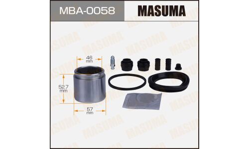 Ремкомплект тормозного суппорта Masuma, с поршнем, передний, арт. MBA-0058