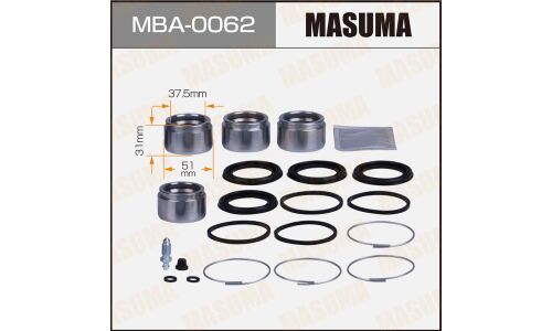 Ремкомплект тормозного суппорта Masuma, с поршнем, передний, арт. MBA-0062