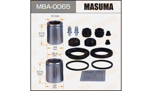 Ремкомплект тормозного суппорта Masuma, с поршнем, передний, арт. MBA-0065